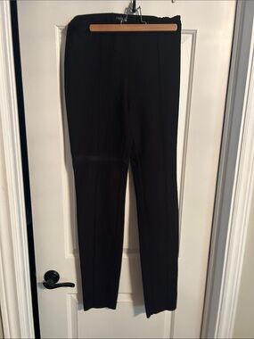 long tall sally Black Straight-Leg Pants with Elastic Waist
